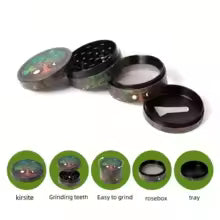 50mm Joker Metalen Kruidenmolen 4-Lagen Spice Pepermolen Ruwe Gras Mortel Tabak Grinder Sigaar Sigaret Roken accessoires