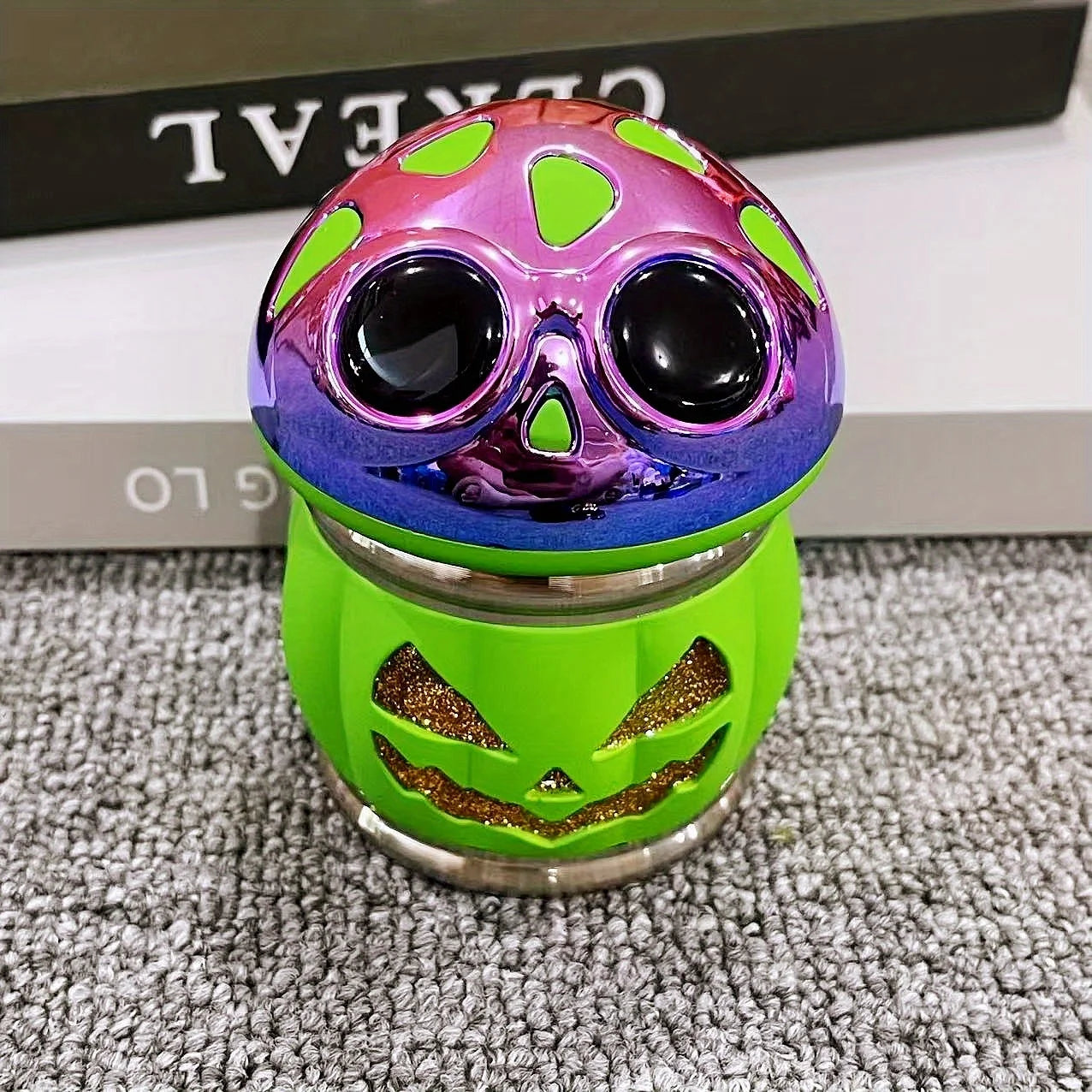 2,8 inch Pompoen Kruidenmolen Peper Crusher Handmatige Zoutmolen Grote 4-lagen Stamper Tabak Ruwe Grasmolen Roken Accessoires