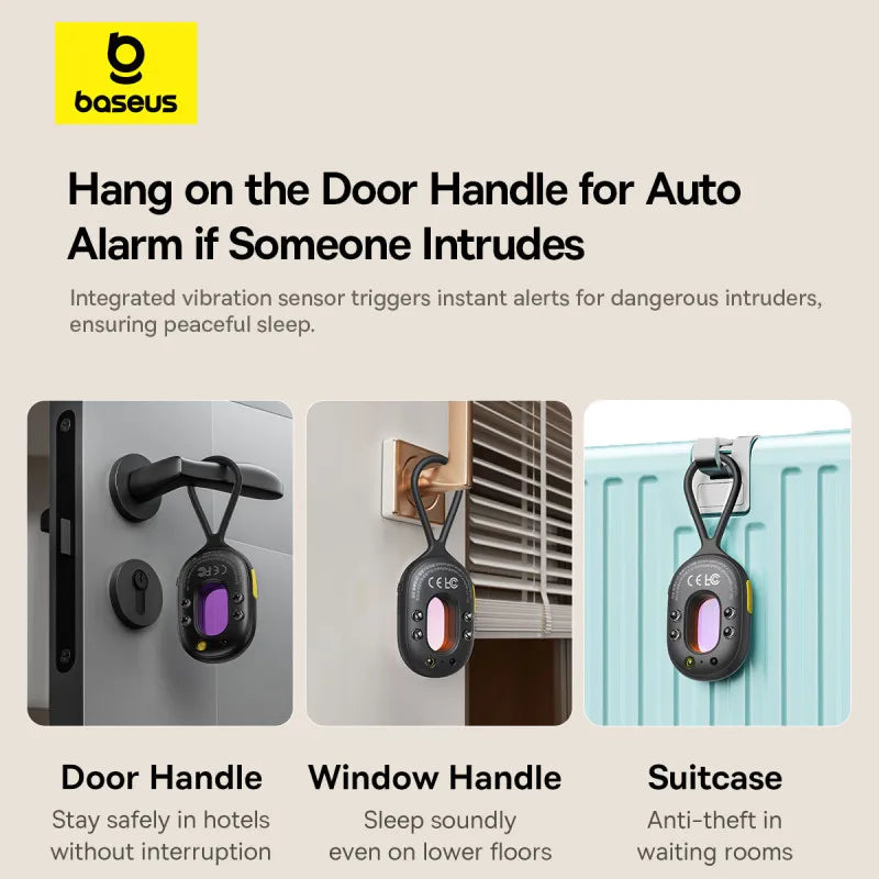 [Nieuw] Baseus Cameradetector Intelligente verborgen camerasignaalgadget Beveiligingsalarm Anti Spy Candid Gluren Beschermingsdetector