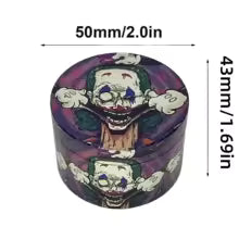 50mm Joker Metalen Kruidenmolen 4-Lagen Spice Pepermolen Ruwe Gras Mortel Tabak Grinder Sigaar Sigaret Roken accessoires